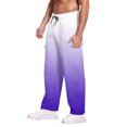 thumbnail image 5 of Men's Heavyweight Fleece Cargo Sweatpants Purple 2XL, 5 of 6