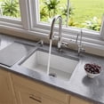 thumbnail image 1 of Pemberly Row Contemporary 23" White Fireclay Undermount Kitchen Sink, 1 of 9