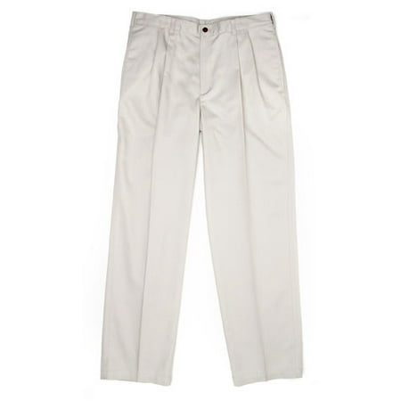Men's Twill Stain-Free Pleated Pant