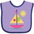 thumbnail image 3 of Inktastic Sailboat Girls Sailing Girls Baby Bib, 3 of 4