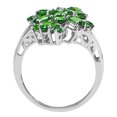 thumbnail image 4 of Floral Chrome Diopside 3.18 Ctw 925 Sterling Silver Women Thanksgiving Ring Size US- 7.5, 4 of 8