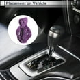 thumbnail image 3 of Unique Bargains 1 Pc Universal Gear Shift Knob Cover Automotive Manual Stick Shifting Handle Protector 3D Printed Hoodie Style Vertical Lines Purple Polyester, 3 of 7