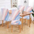 thumbnail image 2 of Yayeee 4 Pack Dining Chair Covers Stretch Parson Chairs Slipcovers Seat Protector, Abstract Blue, 2 of 6