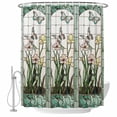 thumbnail image 2 of Shower Curtains for Bathroom, Green Spring Botanical Waterproof Fabric Shower Curtain, Summer Butterfly Vintage Decorative Bathroom Curtain for Bathtub, 72"x72", No Hooks Included, 2 of 9