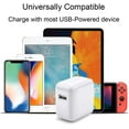 thumbnail image 5 of 12W USB Wall Charger-Foldable Portable Travel Plug with USB Charging Cable Compatible with iPhone, iPad, iPad Mini, iPad Air 1/2/3, Airpod, 5 of 7
