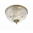 thumbnail image 3 of Crystorama Ceiling Mount 12" Wide Olde Brass Ceiling Light, 3 of 12