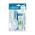 thumbnail image 4 of Dr. Brown's 100% Silicone Baby Finger Toothbrush, Clear + Apple Pear Baby Toothpaste, 0-3Y, 4 of 6