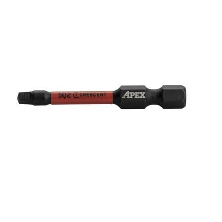 

4PC Crescent Crescent CAVB2SQ2-2 Square Vortex Impact Power Bit Black Oxide