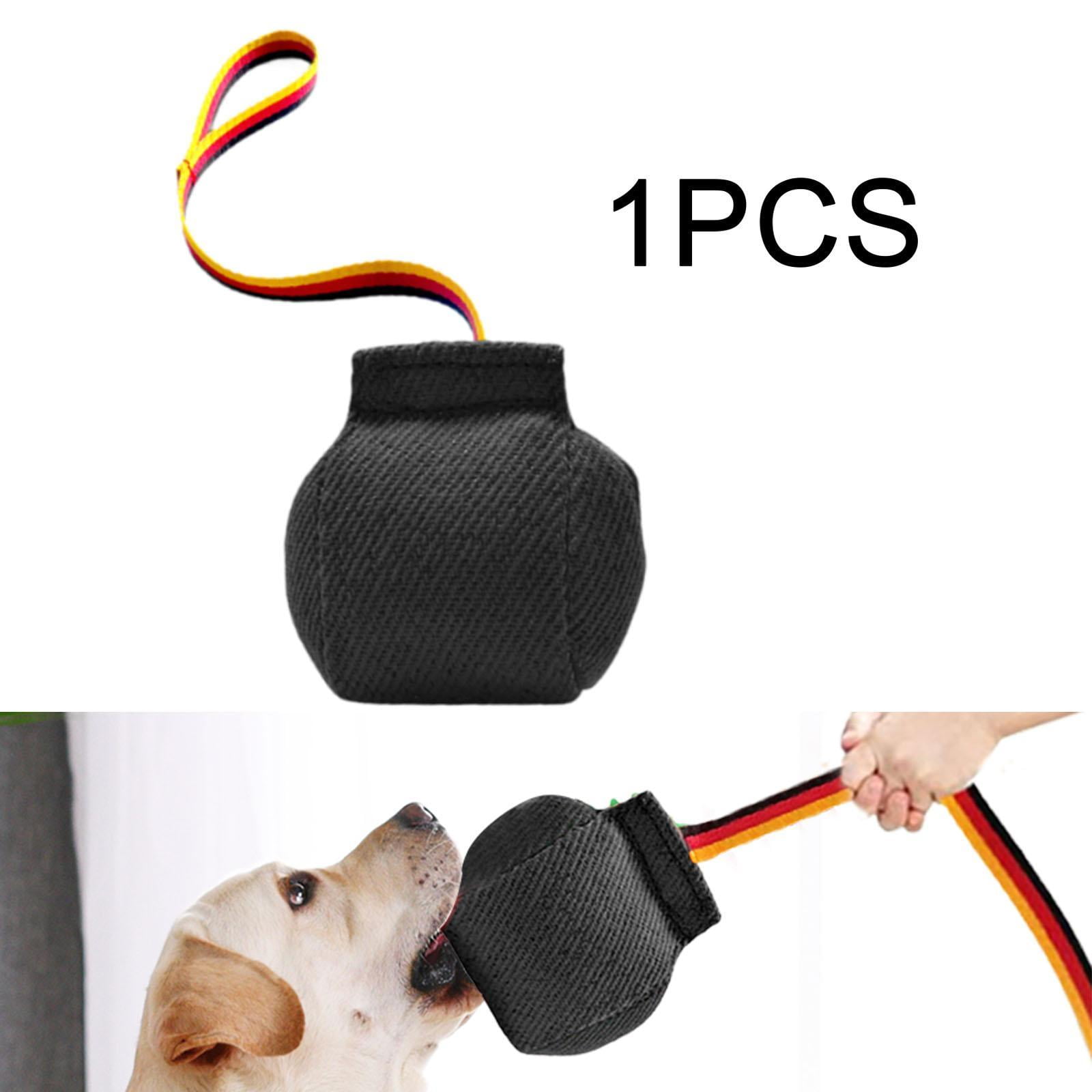 balikha Dog Bite Tug Toy Pull Toy,Lightweight,Portable,Bite Resistant Bite Training Interactive Toy for Small Medium Dog Pet Supplies Black