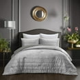 thumbnail image 1 of Grace Living Zymir Crushed Velvet Comforter Set - Channel Tufted, 1 of 5