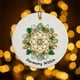 thumbnail image 3 of Adorno de la amistad en forma de corazón de vidrio marino, adorno colgante de acrílico para árbol de Navidad o el hogar, símbolo de amor y optimismo, recuerdo artesanal., 3 of 4