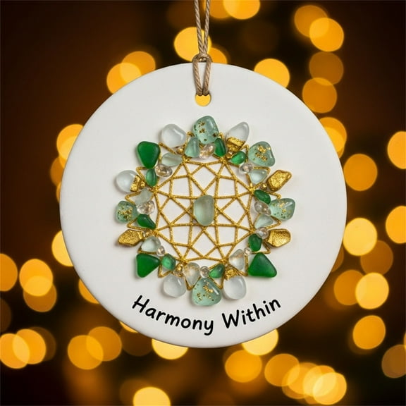 Sea Glass Tree Ornament Christmas Decorations, Christmas Gift Christmas Trees Decorations, Christmas Vacation Ornaments Xmas Ornaments