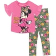 thumbnail image 1 of Disney Minnie Mouse Toddler Girls T-Shirt and Leggings Outfit Set Infant to Little Kid, 1 of 5