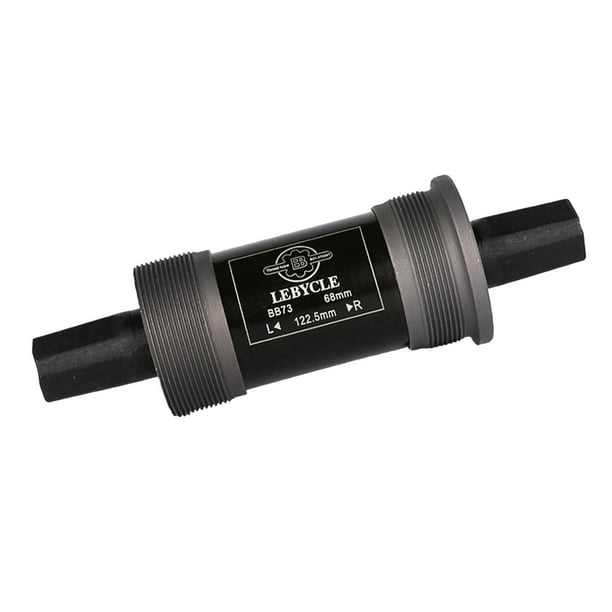 Eje de pedalier cuadrado Acero al carbono negro premium, carcasa de aleación de aluminio de 68 mm BB cuadrado con a prueba de polvo 1225 mm