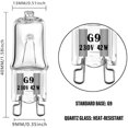 thumbnail image 4 of 10 pcs G9 28W/40W Dimmable 370 Lumen C Rated Halogen bulbs, 4 of 5