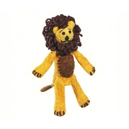 DZI Handmade Designs DZI482001 Lion Woolie Fingerpuppet Ornament
