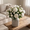 thumbnail image 4 of Artificial Peony Flowers with Adjustable Stems, Realistic Silk-Like Petals, Perfect for Wedding, Home Decor, Floral Arrangements, Faux Bouquets, 4 of 5