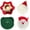 Set - Christmas 4, variant on Flower Crochet Coasters Set of 5, Handmade Daisy Drink Coasters | Coasters For Drinks: Absorbent Cotton Yarn Flower Coasters For Coffee Cups, Mugs, Glasses, Coffee Bar Decor And Desks