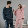 thumbnail image 5 of Samickarr Pajamas For Men Set Two Piece Unisex Sleepwear Winter Flannel Print Pocket Long Sleeve+ Long Pants Pajama Suit, 5 of 9