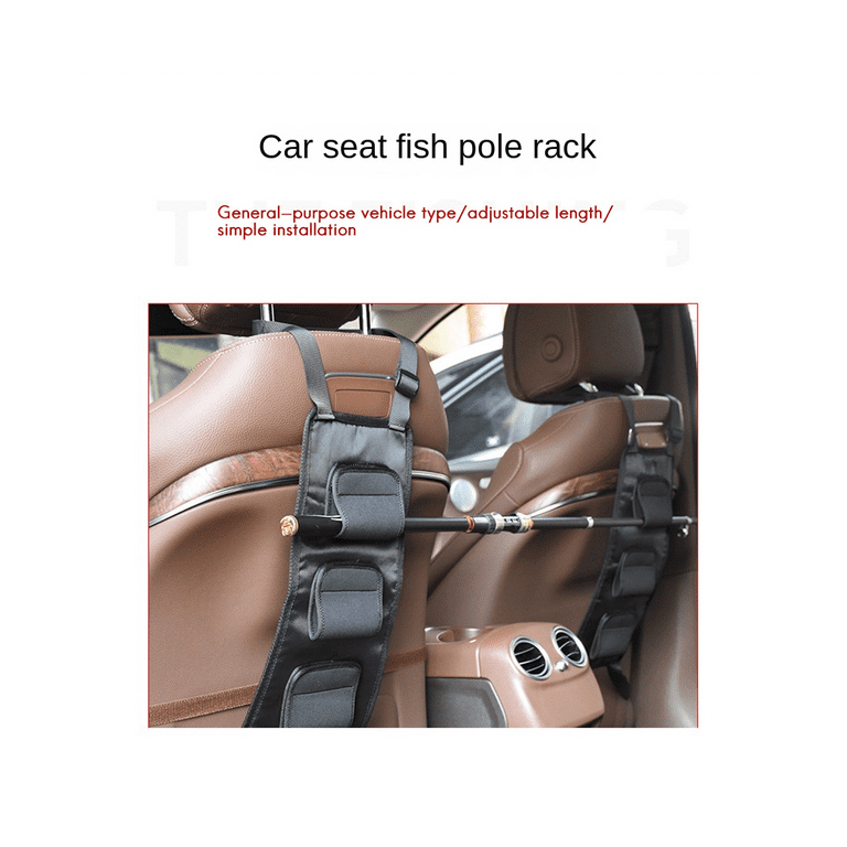 Fishing Rod Carrier, Pole Holder for Vehicle/Ship Rear Seats, Car