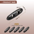 thumbnail image 2 of 50 Piezas de Botones de Madera con Toggle, Botones de Madera en Forma de Aceituna de 40mm/1.6 Pulgadas con Doble Agujero para Costura DIY de Abrigos, Negro, 2 of 7