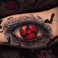 thumbnail image 2 of Pegatinas de tatuaje de NARUTO, dibujos animados de anime, caleidoscopio, calcomanías de ojos de escritor, accesorios decorativos de larga duración para hombres y mujeres, regalo de cumpleaños, 2 of 4
