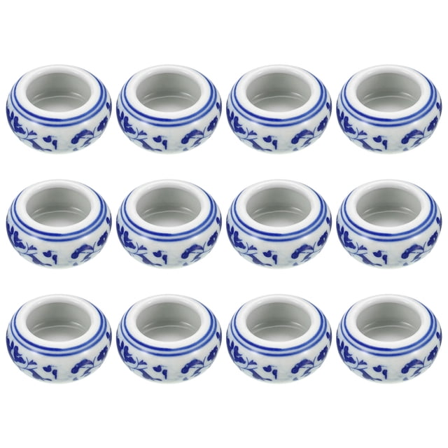Uxcell Plato de Tinta para Caligrafía China, 12 Pcs Soporte de Cerámica para Tinta, Verde