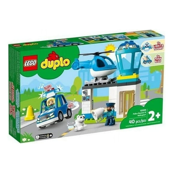 Lego Duplo Rescue Police Station and Helicopter 10959