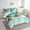 Blue Green, variant on Erosebridal Hawaii Beach Bedding Sets Twin Size, Sea Wave Seashell Starfish Comforter Sets with Sheets, Reversible 7-Piece