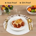 thumbnail image 4 of Brown Eucalyptus Leaves Round 15 Inch Placemats Set of 2, Watercolor Floral Leaf Plants HeatResistant Non Slip Place Mats for Dining Table, Wipeable Braided Kitchen Table Mats for Housewarming, 4 of 9
