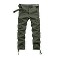 thumbnail image 5 of ADSSDQ Men's Tactical Cargo Pants, Military Pants Cotton Casual Work Hiking Pants with 8 Pockets Green L, 5 of 5