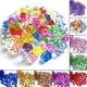 thumbnail image 3 of Gerich - 150 piedras de hielo acrílicas transparentes, cristales triturados falsos, diamantes falsos, cubitos de hielo de plástico para niños, juguetes, decoración, bodas, rellenos de jarrones, color, 3 of 6