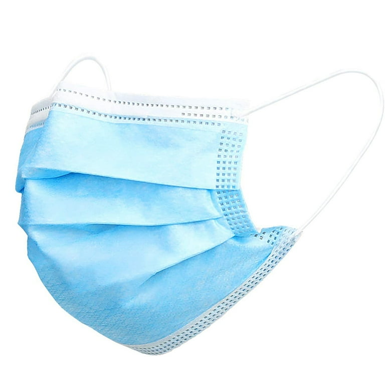 Tagco 100pk Disposable Face Masks for Adults, 3-Ply Breathable Ear