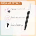 thumbnail image 3 of Uxcell 10 Pack Dry Erase Markers Pens, Watercolor Fine Tip Marker, Wet Erase Whiteboard Markers for Paper Drawing Art Supplies Office Home, White, 3 of 6