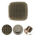 thumbnail image 3 of Unique Bargains 1 Pc Hand Card Handle Hair Shampoo Brush for Head Massage 3.07"x3.07"x2.17" Deep Brown, 3 of 6