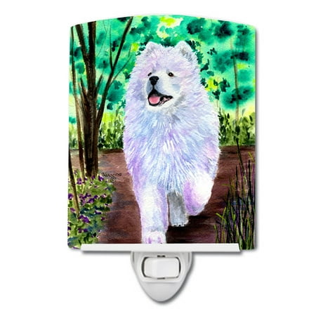 

Caroline s Treasures SS8458CNL Samoyed Ceramic Night Light 6x4x3 multicolor