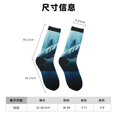 thumbnail image 3 of Balery 3D Realistic Shark Calcetas Largas con Estampado para Hombre y Mujer – Suaves y Transpirables, Talla Única (US 5-11), 3 of 6