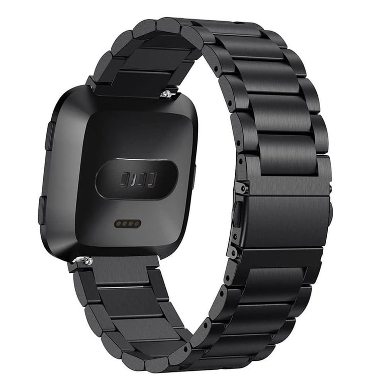 Compatible With Fitbit Sense/Sense 2/Versa 3/Versa 4 Watch Bands For Women Men Stainless Steel Metal Replacement Watch Strap