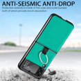 thumbnail image 4 of Samsung Galaxy Z Flip 3 Phone Case, PU Leather Protective Cover with Ring Strap Shockproof Lightweight Smartphone Protector Case for Samsung Galaxy Z Flip 3 ZH Green, 4 of 13