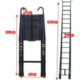 thumbnail image 2 of Bowoshen Telescoping Ladder 20.3ft Extension + Removable Safety Hook Tall Folding Aluminum Ladder 6.2M 330pound 150kg Capacity EN131, 2 of 5