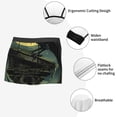 thumbnail image 3 of Gukieu MoonNight Sky Crow Print Men's Boxer Briefs, High Elastic Moisture Wicking Boxer Briefs Underwear-Small, 3 of 5
