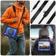 thumbnail image 7 of Case for iPad Air 11 inch M3 2025/M2 2024 (7th/6th Gen), 360 Rotating Stand Handle Shoulder Strap Heavy Duty Shockproof Cover, Dark Blue PC, 7 of 7