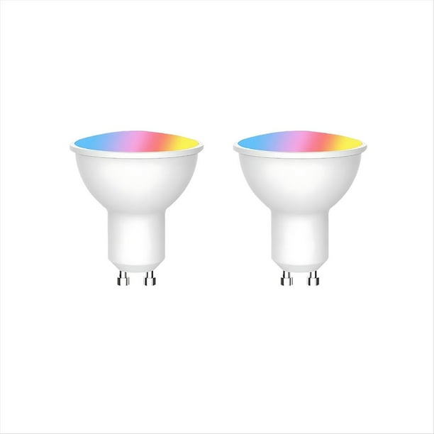 Bombilla LED Inteligente GU10 con WiFi, Regulable, 6 W, 220 V, Control por Aplicación Smart Life, Funciona con y , 2 Unidades