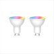 thumbnail image 1 of Bombilla LED Inteligente GU10 con WiFi, Regulable, 6 W, 220 V, Control por Aplicación Smart Life, Funciona con y , 2 Unidades, 1 of 8