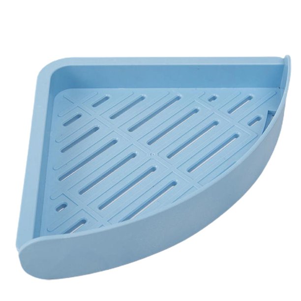 Soporte de esponja para fregadero de cocina triangular, estante de almacenamiento para fregadero, soporte para baño, estante para colgar en la esquina, caja de jabón, artículo para el hogar Feliz Sencillez