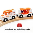 thumbnail image 4 of Set de juego magnético para vagones de tren DSHMIXIA Ambulance B con sonido ligero, 4 of 8