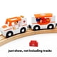thumbnail image 4 of Set de accesorios de madera para vías de tren, coche de policía con luz, 4 of 8