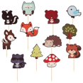 thumbnail image 2 of Creative 36Pcs Forest Animal Shape Cake Toppers Suitable For DIY Cake Decorations Featuring Lovely Elegant Display, 2 of 3