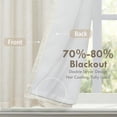 thumbnail image 2 of Cortinas DriftAway de lino opacas con anudado, 80 x 120 cm, color negro, 2 of 8