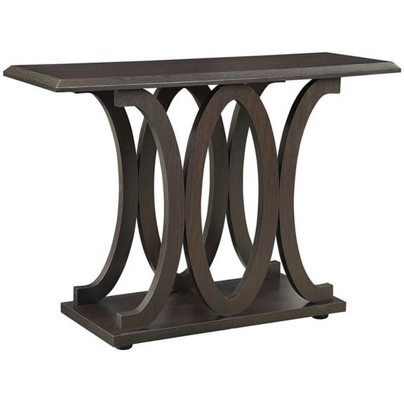 Shelly C-shaped Base Sofa Table Cappuccino